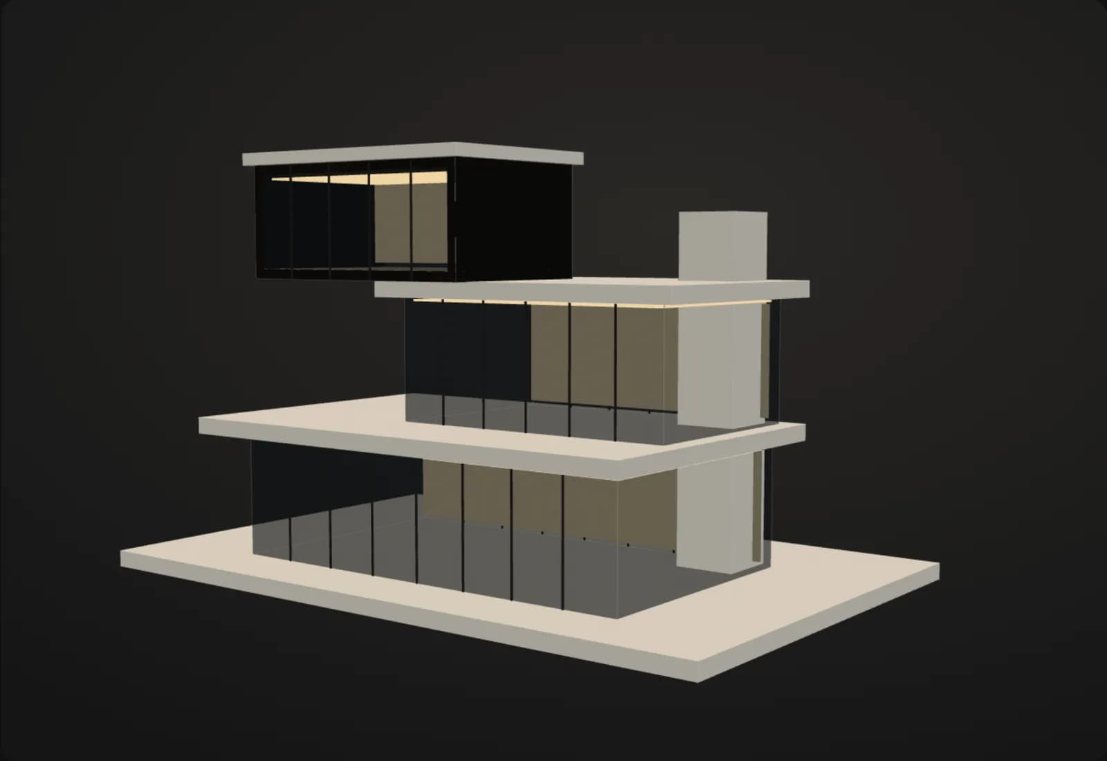Photorealistic visualization: the same building at this stage